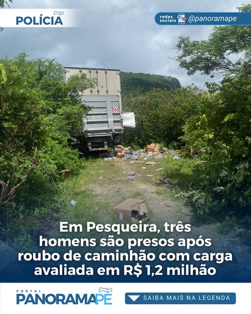 Polícia recupera caminhão roubado em Pesqueira