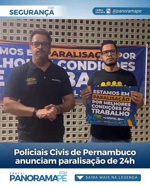 Policiais Civis anunciam paralização