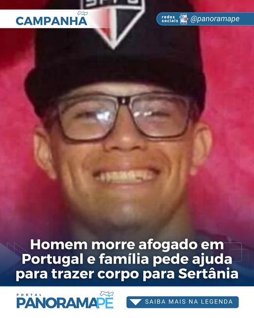 Sertaniense morre afogado em Portugal