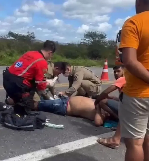 Batida entre motos em Arcoverde