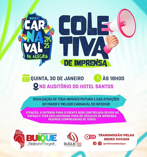 Prefeitura de Buíque realiza coletiva