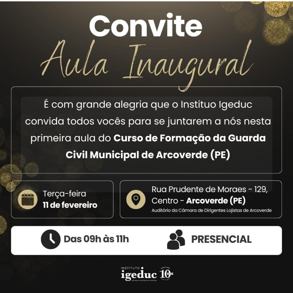 Curso de Formação da GCM Arcoverde