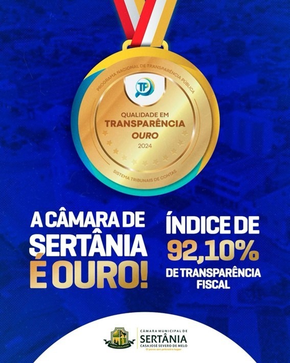 Sertânia conquista Selo Ouro