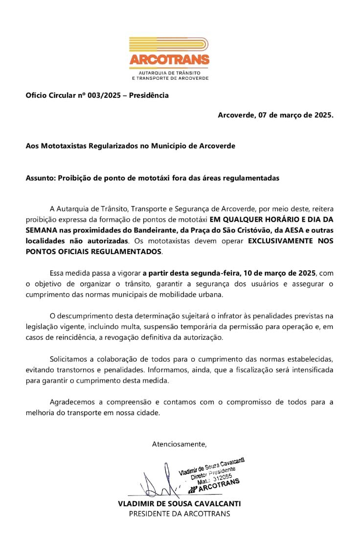 Arcotrans intensifica fiscalização em Arcoverde