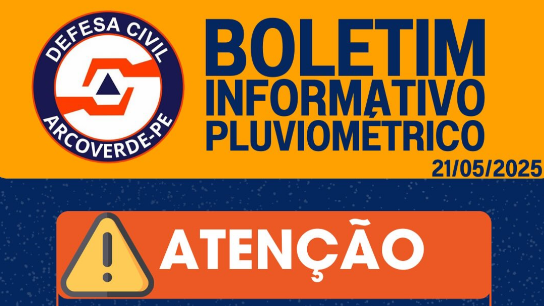 Defesa Civil de Arcoverde emite novo boletim e alerta para volume de chuvas acima da média