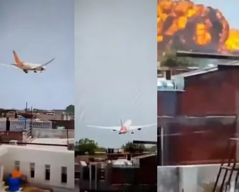 Avião caiu na Índia
